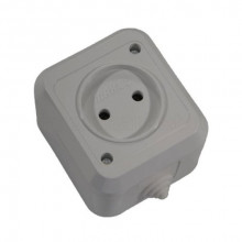 Nemliyer Розетка о/у без з/к серая 250В 16А IP20 